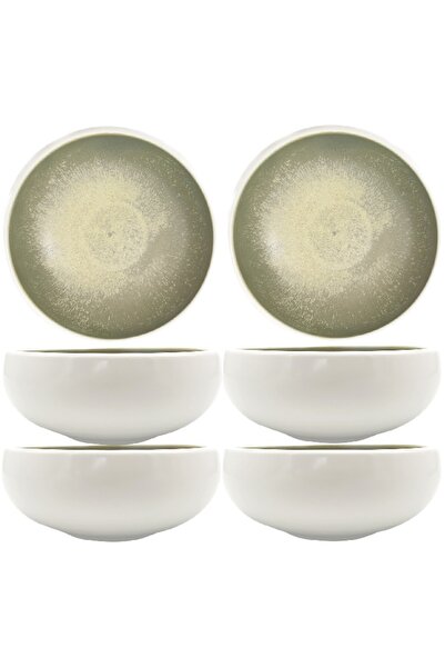 Culinaro Set 6 boluri portelan Ivy White 15cm