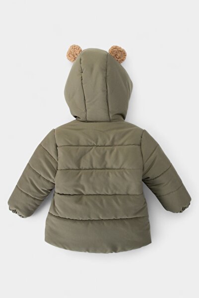 Midimod 2-7 Years Old Thick Fleece-Lined Winter Boy's Coat with Teddy Bear