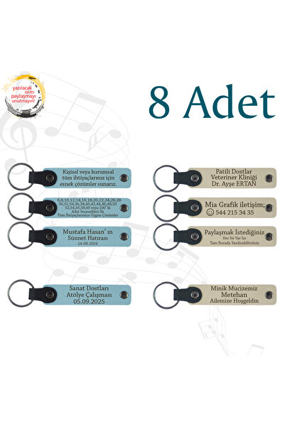 miawiki سلسلة مفاتيح جلدية مع اسم مكتوب، أرجواني وأزرق داكن، مجموعة من 8 قطع ...