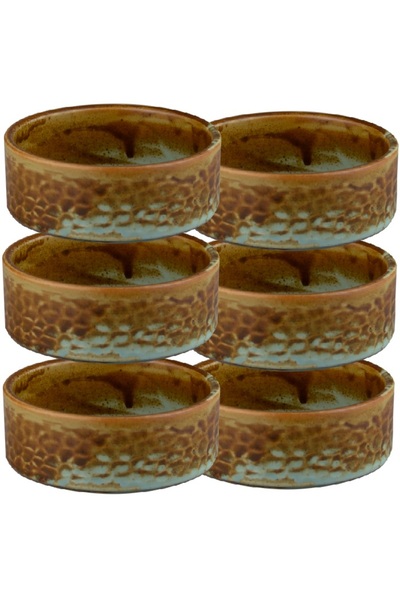 Culinaro Set 6 boluri ramekin portelan RIVER D6xh2,5cm, 35ml