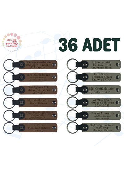 miawiki سلسلة مفاتيح مكتوب عليها اسم، بنفسجي وأزرق داكن، مجموعة من 36 هدية خاصة لمشاركين في التدريب