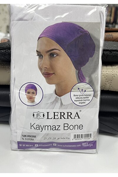 Lerra قبعة بيضاء من القطن الممشط مع أربطة سيليكون مانعة للانزلاق