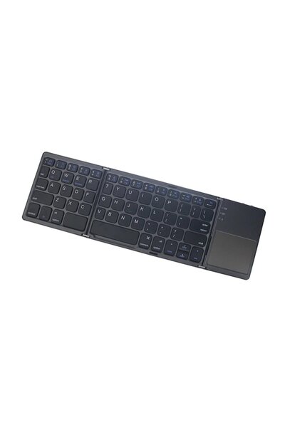 OEM Foldable Bluetooth Keyboard, Mini, with Touchpad, Black, 30.2x9.7x0.9cm
