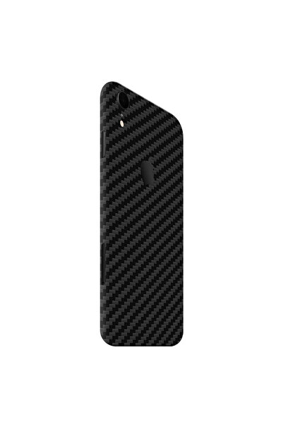 Papscover iPhone Xr Kaplama Siyah Karbon Fiber