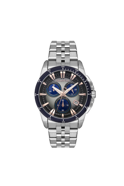 Quantum Men's Chronograph Gun Dial Watch - PWG1124.360