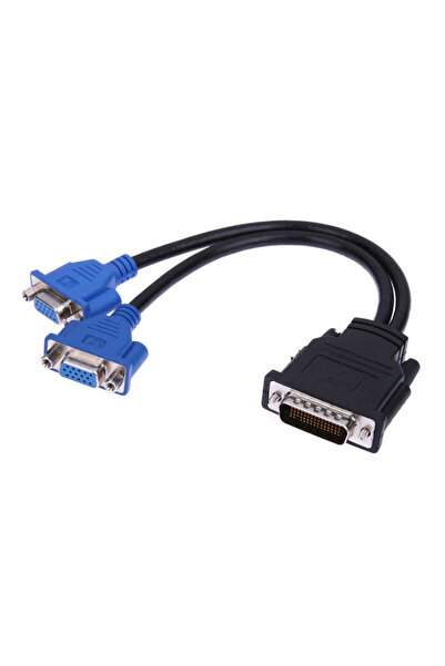 Temiz Pazar Vga Splitter Kablo - 59 Pin Dvi to 2 Vga Çevirici
