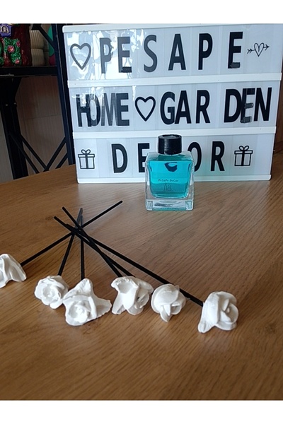 PESA PeSaPe DeCoR Beyaz gül bambu koku çubuğu 6 lı set