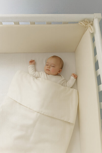 Jaju Baby (4 حواف) 80x130 حماية حواف بلون كريمي مقاس خاص 80*130