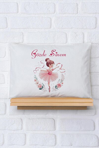 Pia Baby %100 Pamuk İsim Yazılı Bebek Yastık Kılıfı – 35x45 cm Organik Baskı