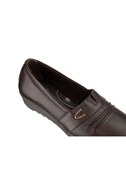 Muya Riska 6 Point Anatomical Sole Heel Spur Genuine Leather Women's Shoes