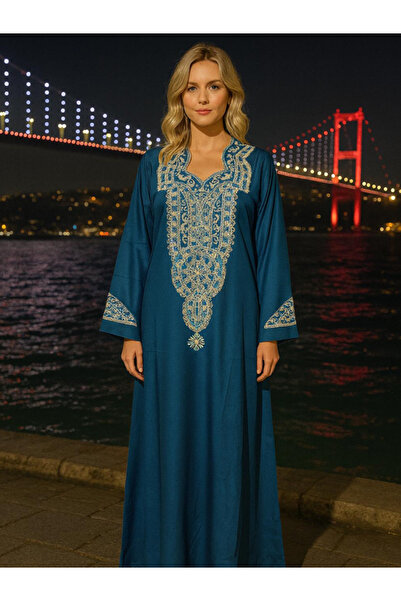 fiore fashion Kimono Galabiya Muslim Dress