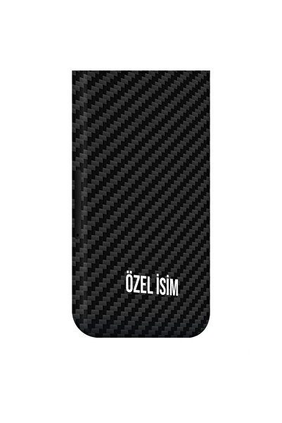 Papscover iPhone Xr Kaplama Siyah Karbon Fiber