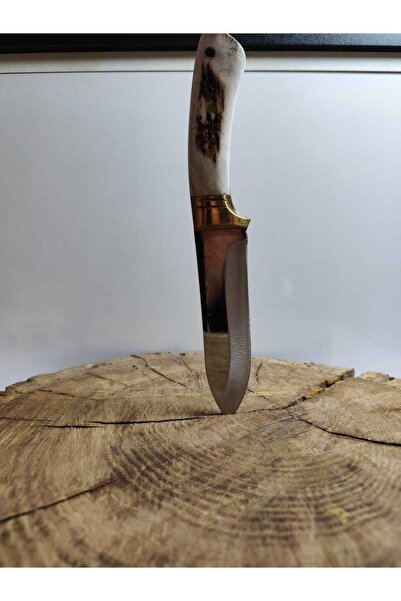 ADOR GEYİK TUTAMAK DERİ KILIFLI AVCI BIÇAĞI