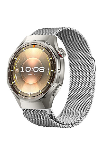 Sneezy Huawei Watch GT6 Pro 46mm Uyumlu Manyetik Milanese Loop Metal Kordon