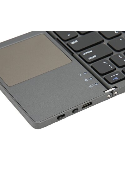 OEM Foldable Bluetooth Keyboard, 63 Keys, Metal, Ultra Thin with Touchpad