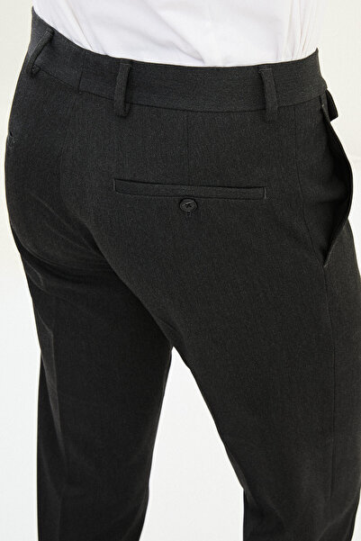 Mcr Straight Super Slim Fit Pocket Detailed Men's Trousers Anthracite - 38340.25K