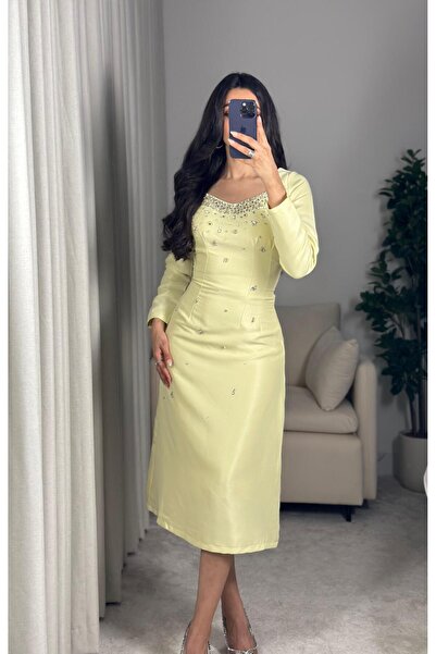 SELSAL فستان ميد ناعم