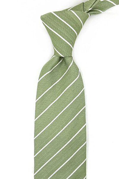 Kravatkolik Ιταλική μεταξωτή γραβάτα με πράσινο σχέδιο Feltham Style İK1967