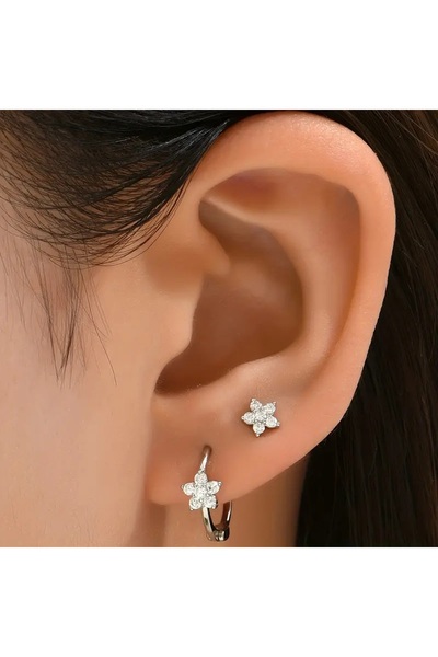 Ayzen 4Pcs Flower Earrings Set