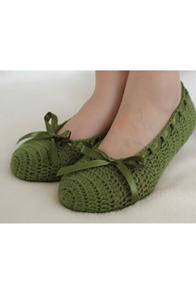 yucin Hand Knitted Khaki Booties – Bridal Dowry, Daily Comfortable Socks, and Stylish Home Booties