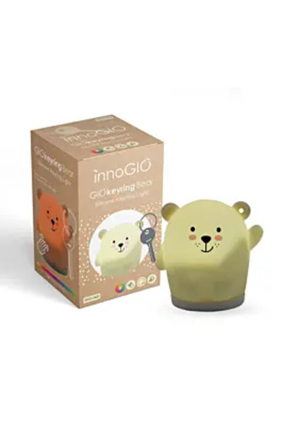 InnoGio Breloc cu lampă din silicon InnoGio, Ursuleț