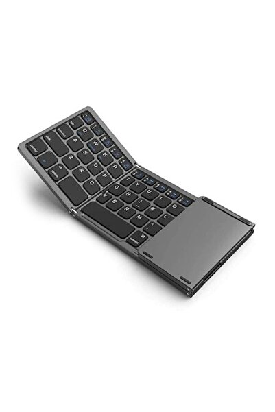 GOMEDIA Bluetooth Foldable Keyboard, GOMEDIA, B033, with Touchpad, Black