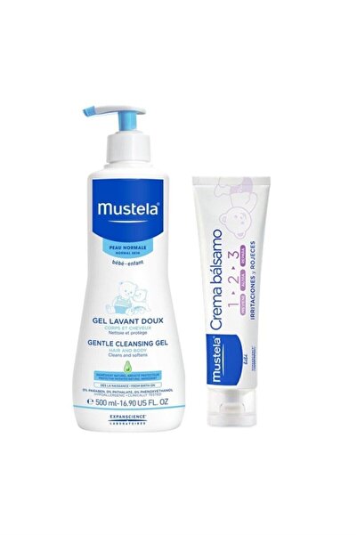 Mustela Pişik Kremi 50ml Yenidoğan Şampuanı 500 ml Bakım Seti