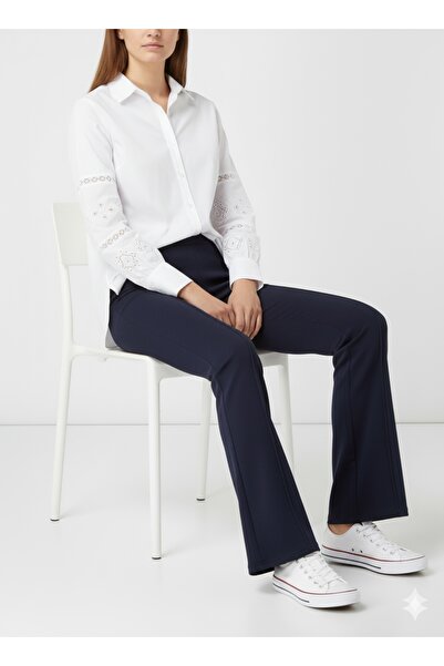 benguen Spanish Flare Pants A1106 Navy Blue