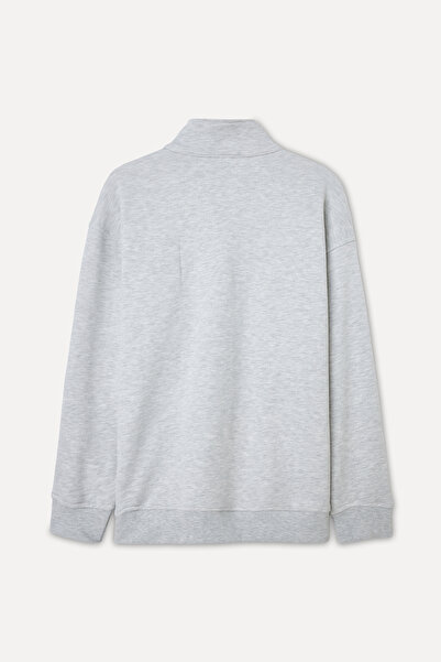 Mudo Oversize Sweatshirt with Zippered Collar