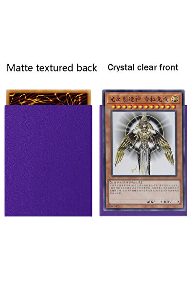 Choice6 purple YGO Card Sleeve 100 Pack 62x89mm, Japanese Small Card Sleeves ...