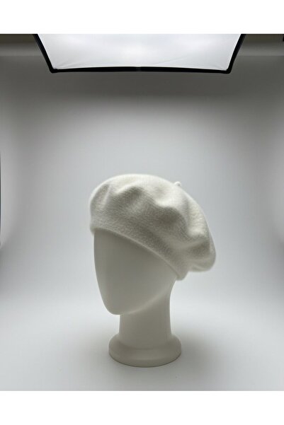 Goldmine Жіноча плюшева шапка з хутром французького художника, екрю