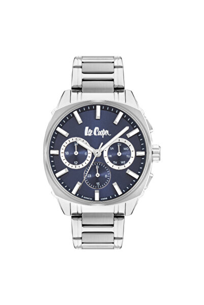 Lee Cooper ساعة رجالية متعددة الوظائف بمينا أزرق داكن - LC07925.390