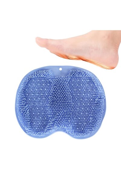 OEM Covoraș de duș pentru spălarea picioarelor, silicon, antiderapant, masaj, albastru, 25x30cm