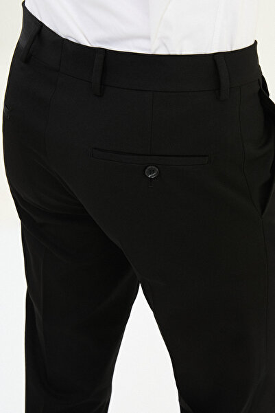 Mcr Straight Super Slim Fit Pocket Detail Men's Trousers Black - 38340.25K