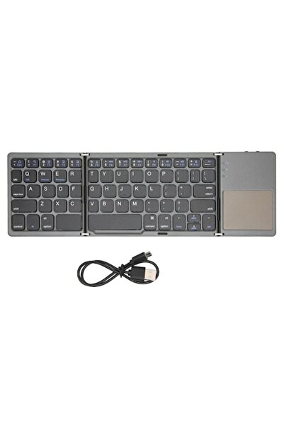 OEM Foldable Bluetooth Keyboard, 63 Keys, Metal, Ultra Thin with Touchpad