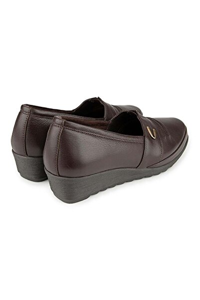 Muya Riska 6 Point Anatomical Sole Heel Spur Genuine Leather Women's Shoes