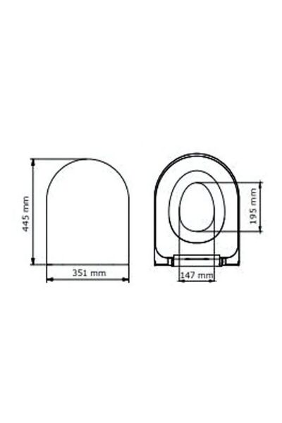 serdohan GL Cocuk Oturaklı Yavaş Kapanan Termoplast Klozet Kapağı (Üstten Sıkmalı)