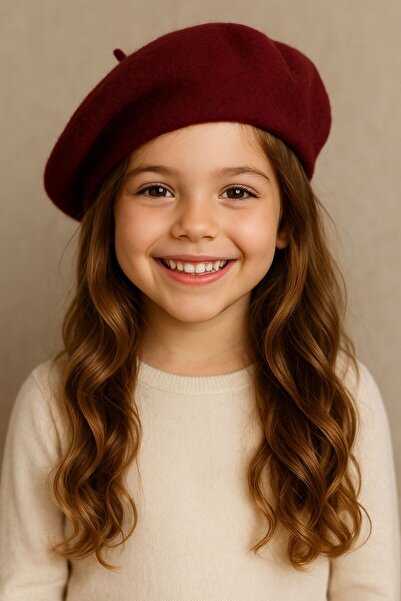 Goldmine Dítě Francouzský malíř Felt Baret Claret Red