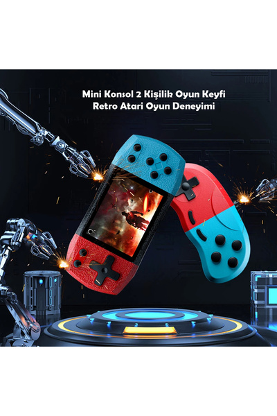 TechTic Retro El Atarisi 620 Klasik Oyun 2 Kişilik Tv Yansıtma Gamebox Mario ...