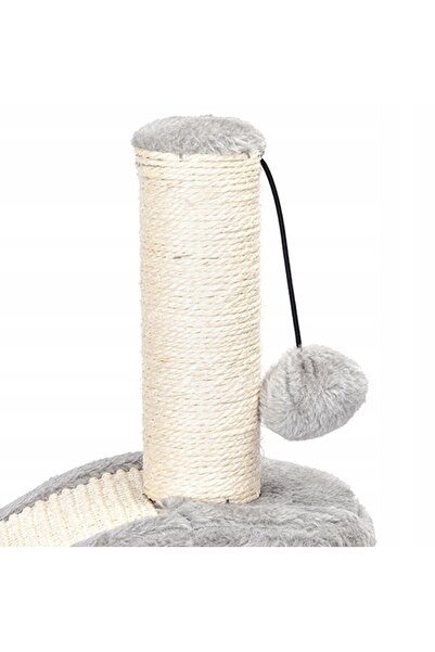 zola Cat play set, scratching post, toy, brush, chipboard, 30 x 25 x 50 cm, gray