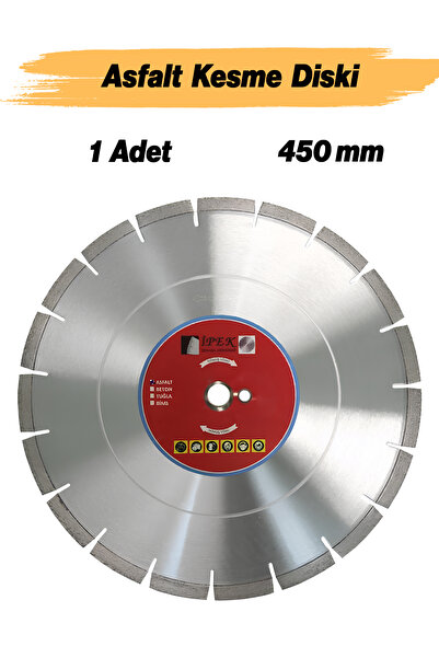 Badem10 Asfalt Kesme Testeresi Elmas Testere Bıçağı Kesim Asfalt Beton 450 mm...