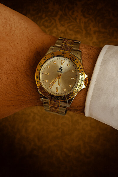 G Sport POLO Antique Engraved Detailed Men's Wristwatch