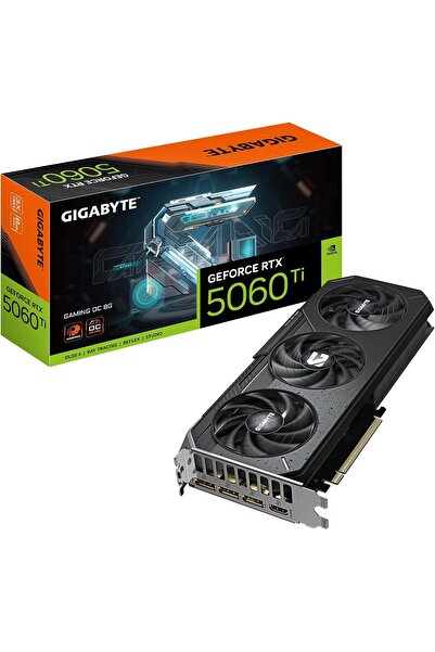Gigabyte GeForce RTX 5060 Ti Gaming OC 8G Graphics Card, 8GB 128-bit GDDR7, PCIe 5.0, WINDFORCE Cool