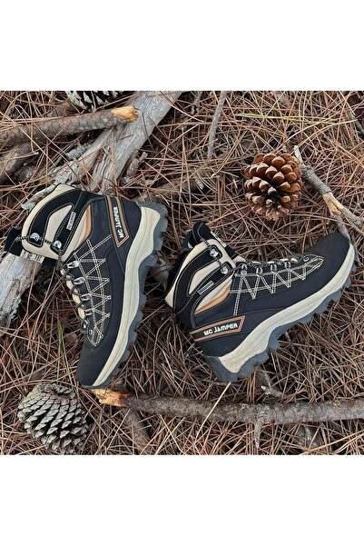 Konfores 2224-Jamper Anatomik Kaydırmaz Tabanlı Soft Shell Outdoor Trekking Erkek Fermuarlı Spor Bot