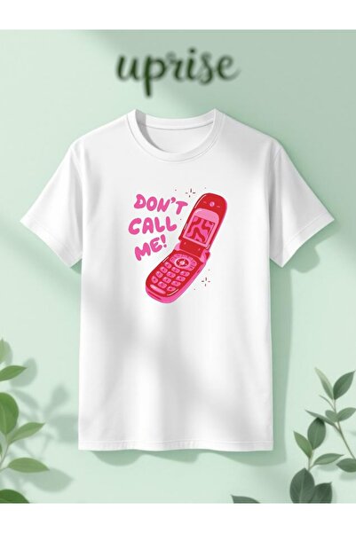 Vordevia Nu mă apelă cu imprimeu Bumbac supradimensionat tricou