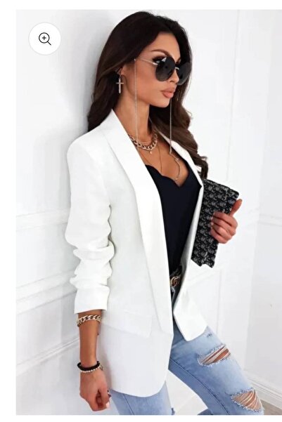 GLAMSI Women's jacket with puff sleeves, chic and elegant design