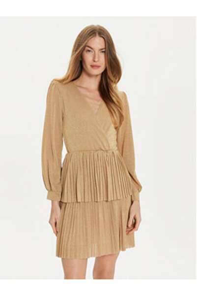 Artigli Γυναικείο Φόρεμα-Πουκάμισο ACAB000583 Χρυσό
