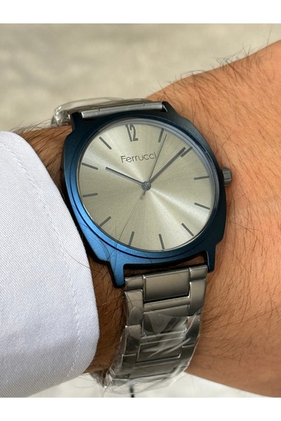 Ferrucci GRİ RENK GRİ KADRANLI TARİHLİ ERKEK SAATİ