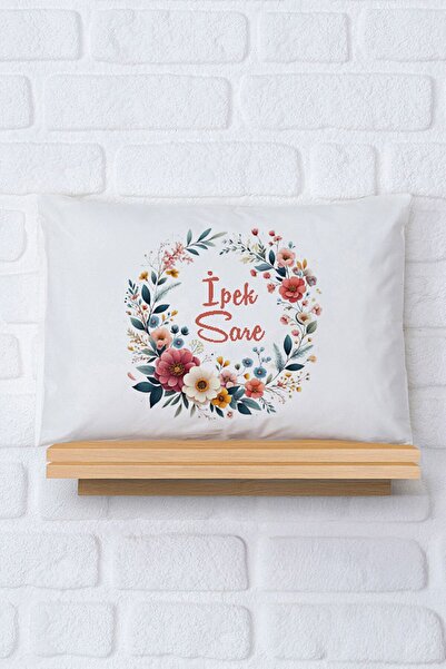 Pia Baby İsimli Bebek Yastık Kılıfı 35*45 cm %100 Pamuk İsme Özel