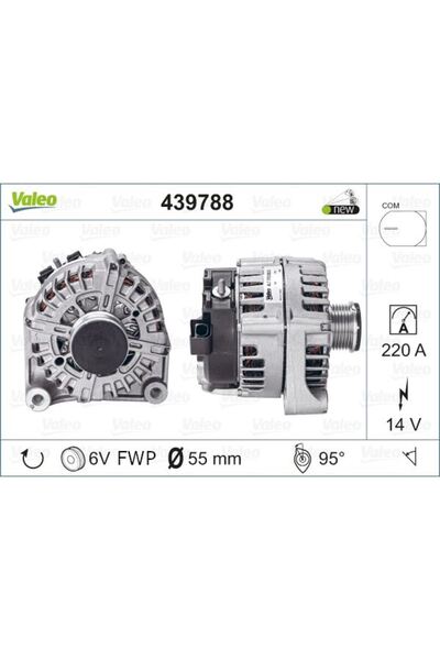 VALEO Bmw Alternator Sarj Dinamosu Bmw F20 F30 N47 14v 220a - 439788